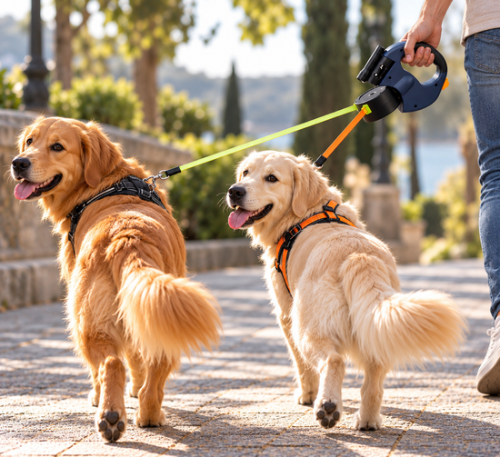 Laisse pour chien avec poignée rembourrée | Confortable et résistante pour toutes les tailles