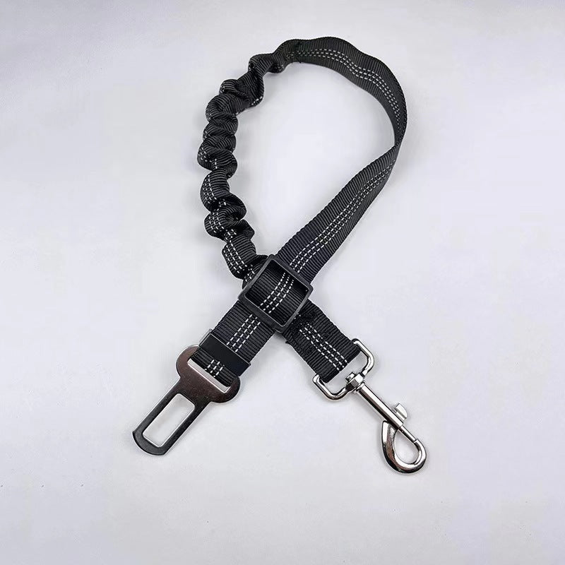 Reflective Telescopic Dog Leash with Car Safety Belt