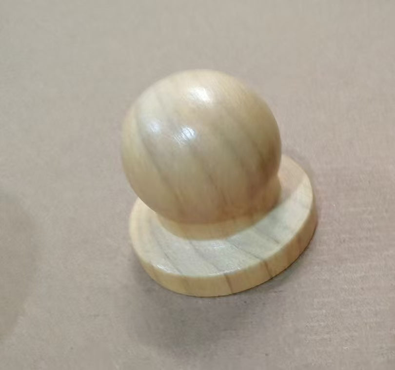 Solid wood dog paw massager