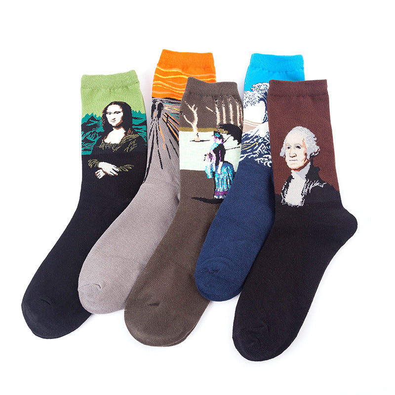 Mid-Calf Cotton Blend Socks