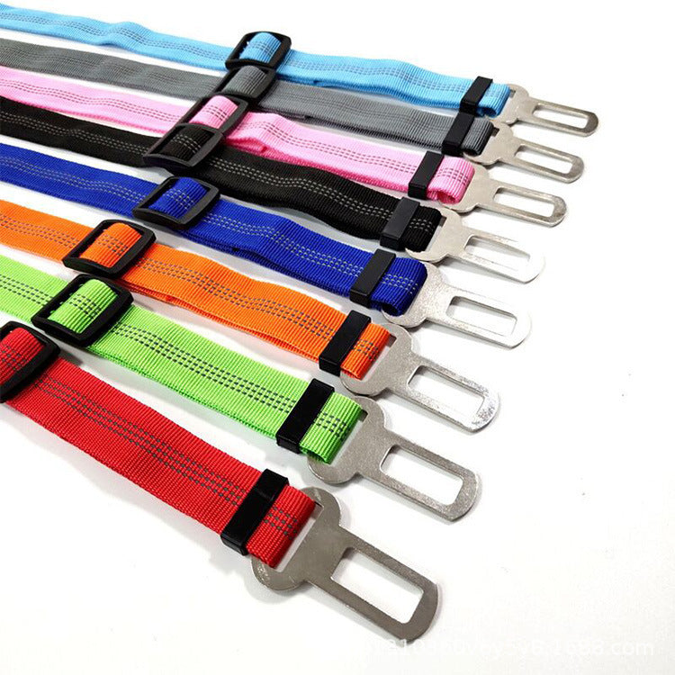 Reflective Telescopic Dog Leash with Car Safety Belt
