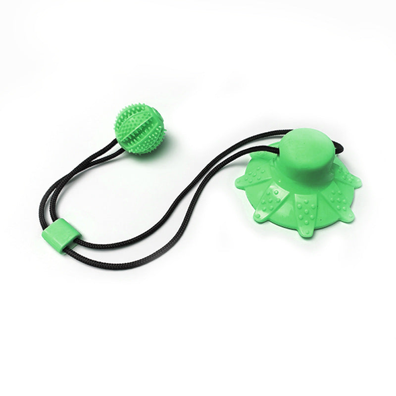 Pet Toy Suction Cup Treat Ball Dog Teeth Cleaning Chew Toy