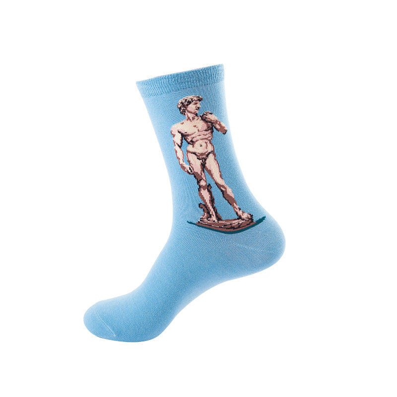 Mid-Calf Cotton Blend Socks