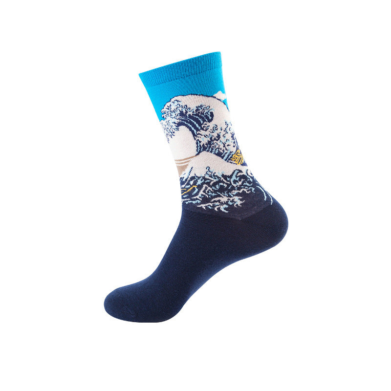 Mid-Calf Cotton Blend Socks