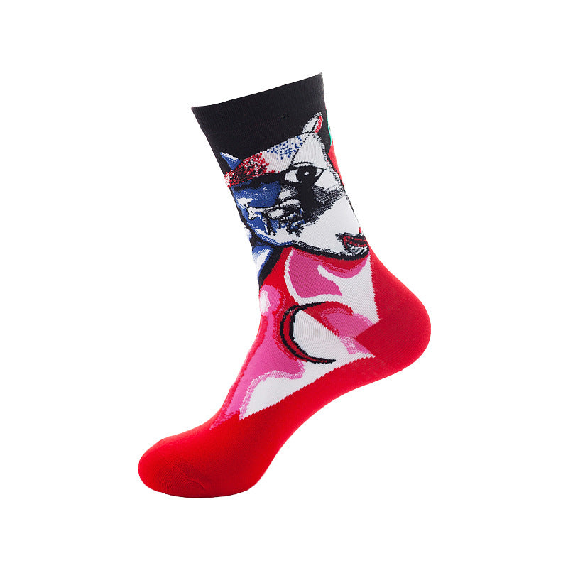 Calcetines de mezcla de algodón a media pantorrilla
