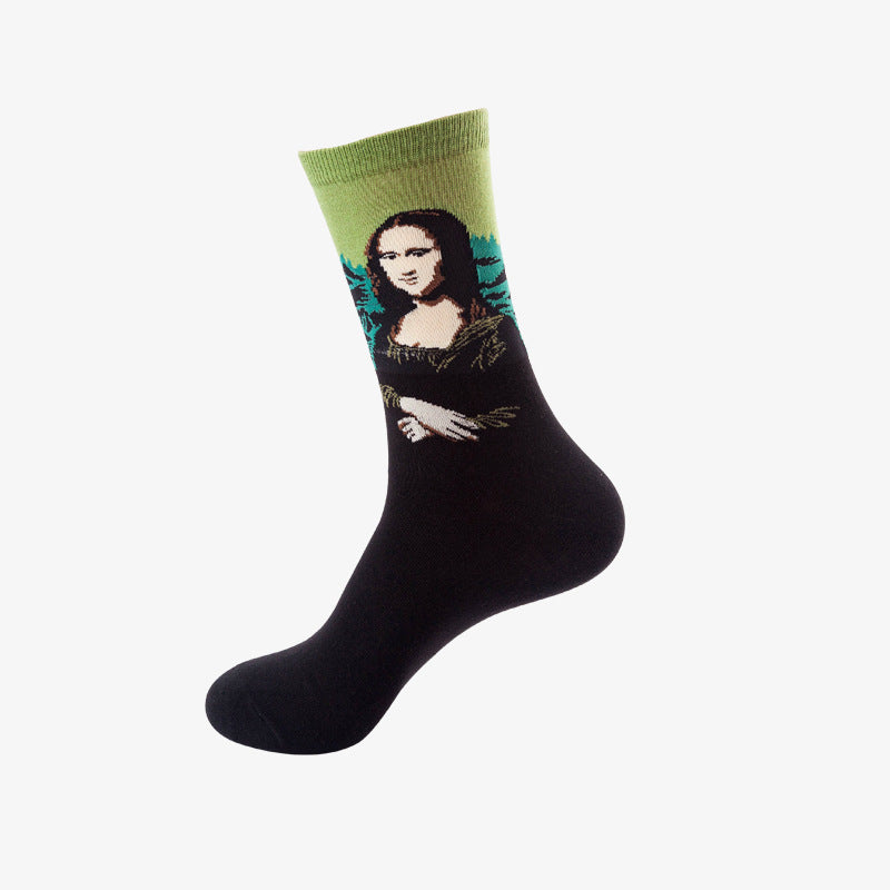 Mid-Calf Cotton Blend Socks
