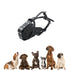 bozal de cuero antimordiscos para perros