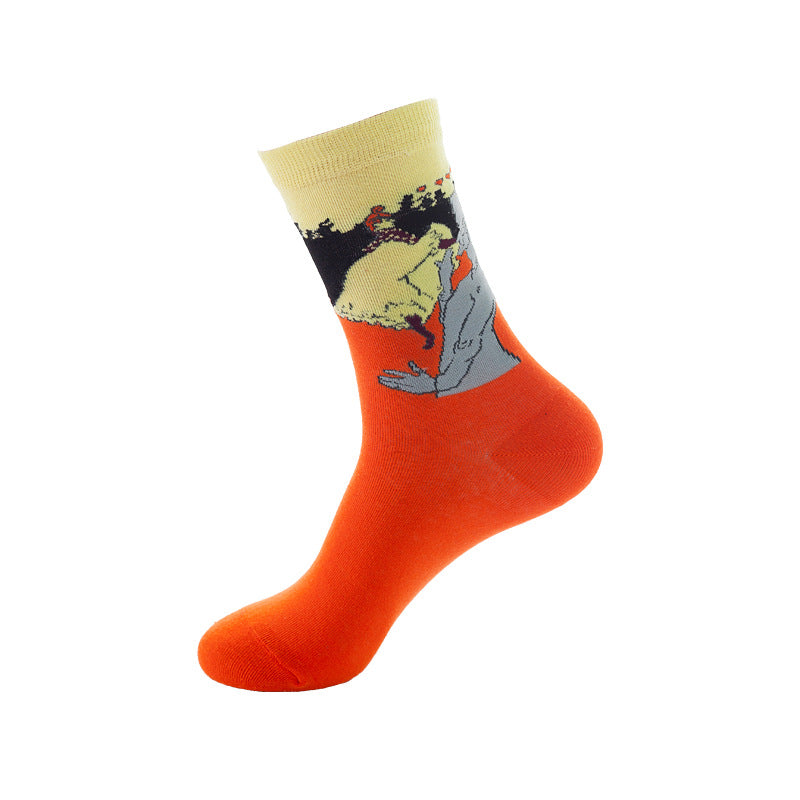 Calcetines de mezcla de algodón a media pantorrilla