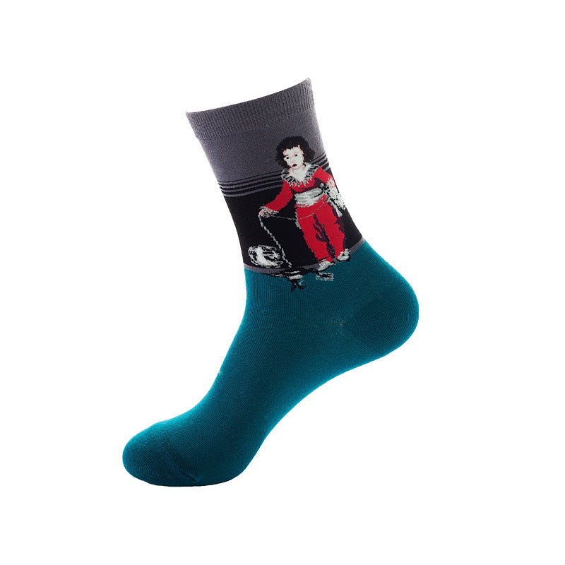 Mid-Calf Cotton Blend Socks