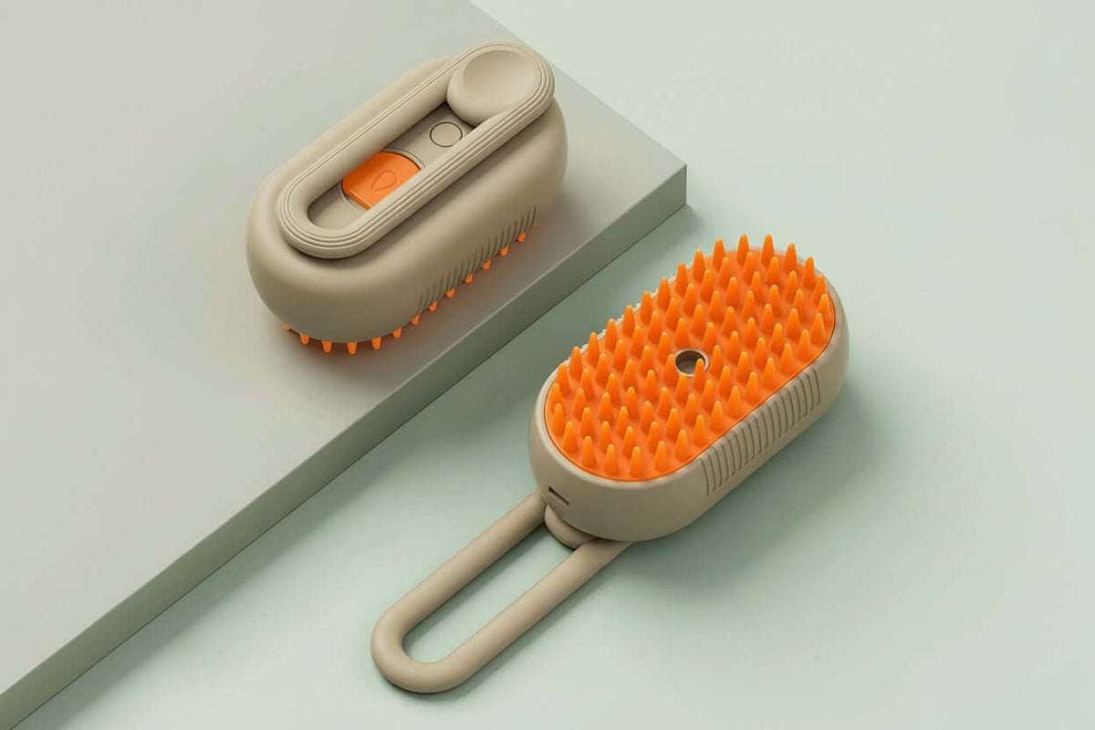 Cepillo Vaporizador de Masaje para Mascotas