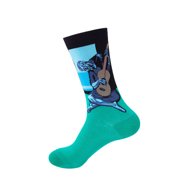 Calcetines de mezcla de algodón a media pantorrilla