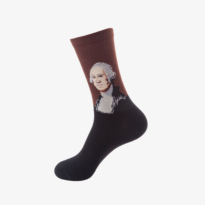 Mid-Calf Cotton Blend Socks