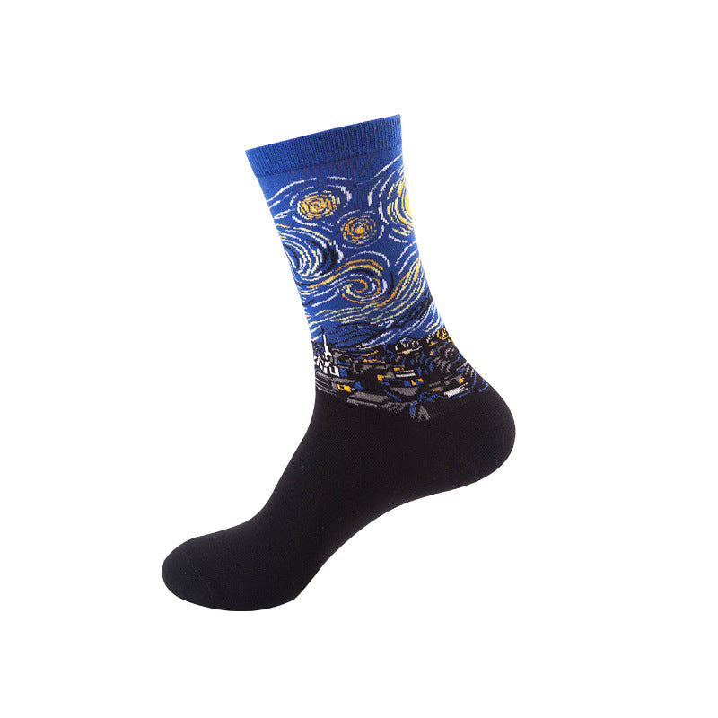 Mid-Calf Cotton Blend Socks