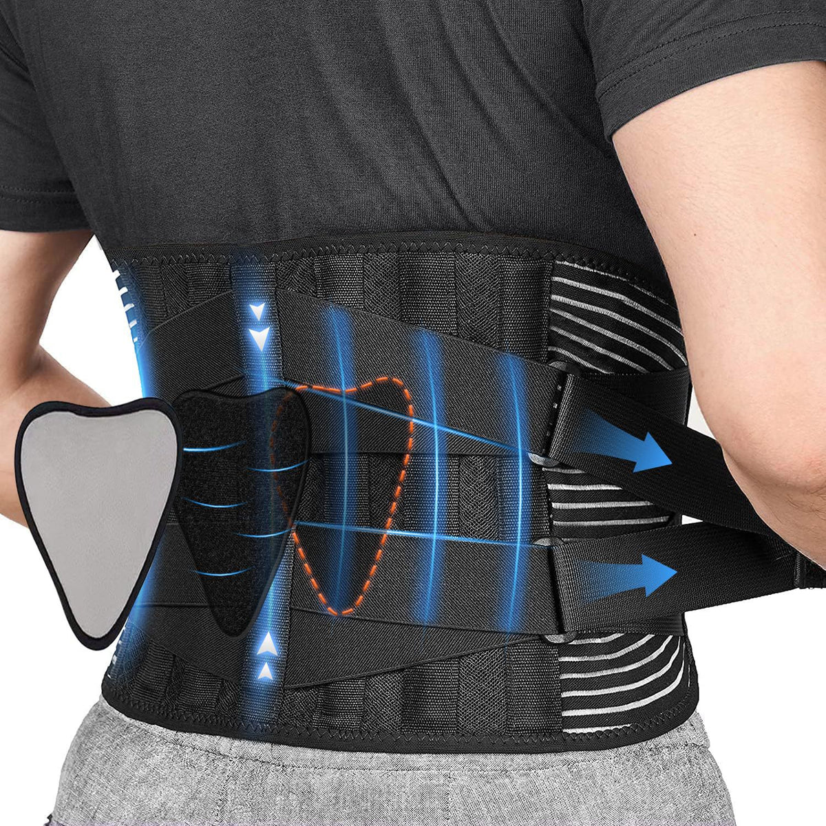 Best-selling Sports Lumbar Support Belt with Dual Compression