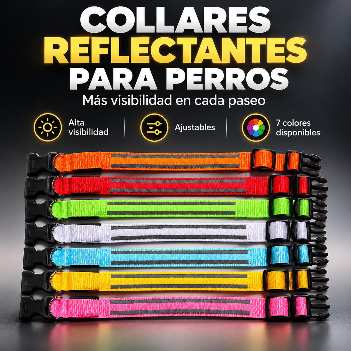  varios colores Collar Led
