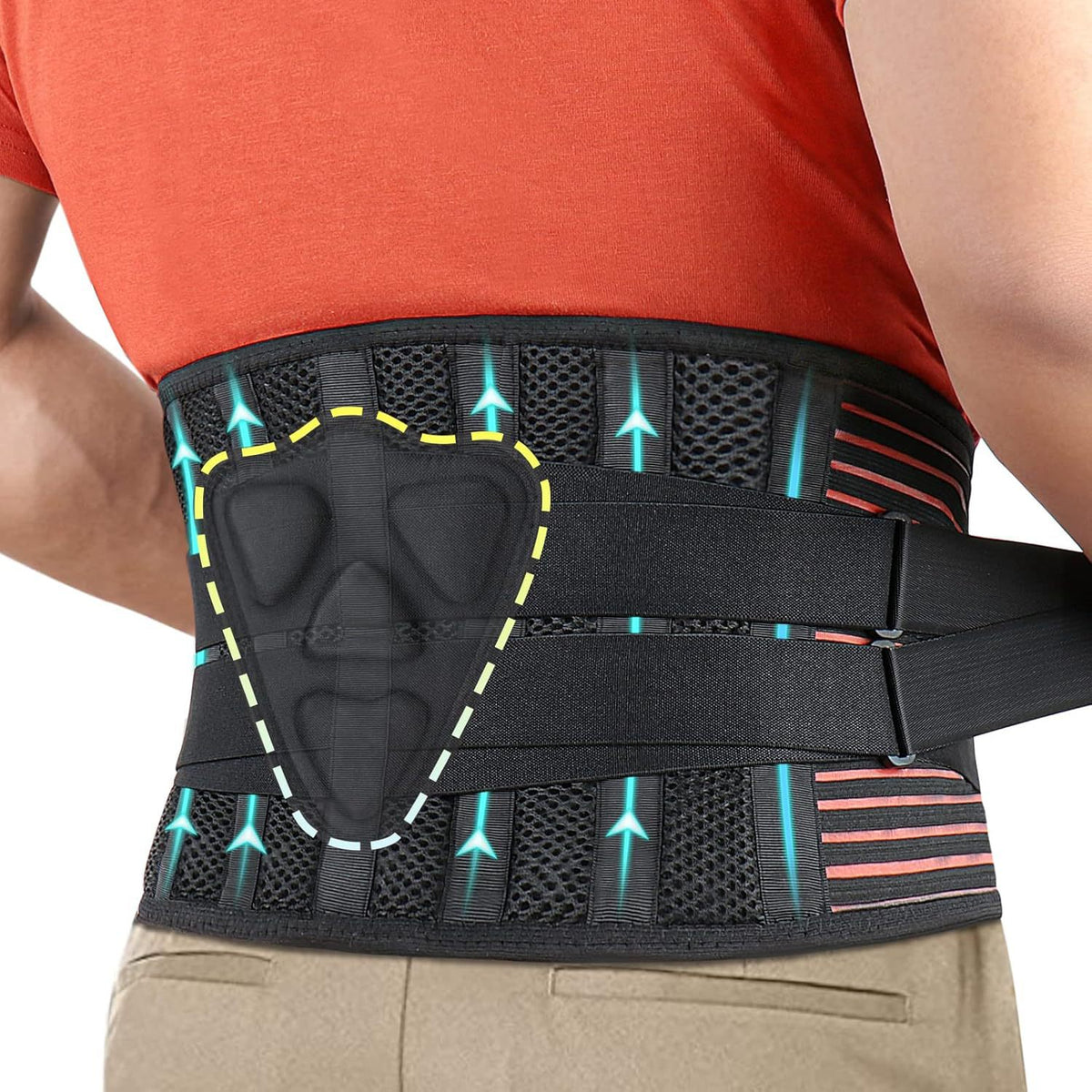 Best-selling Sports Lumbar Support Belt with Dual Compression