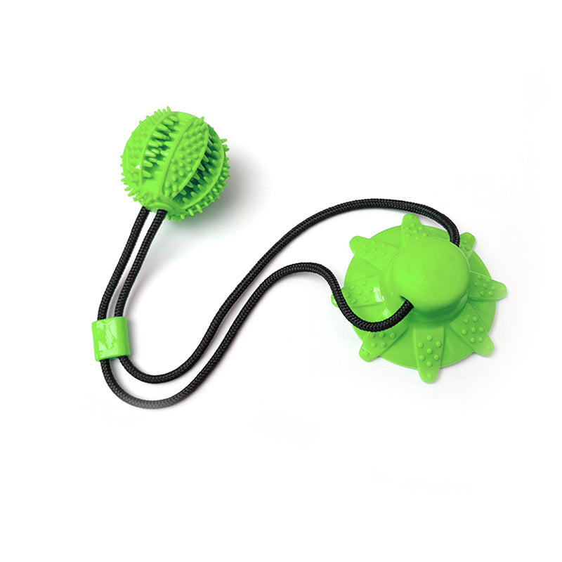 Pet Toy Suction Cup Treat Ball Dog Teeth Cleaning Chew Toy