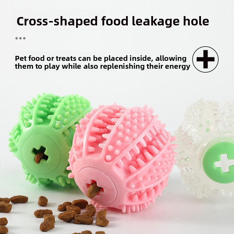 Pet Toy Suction Cup Treat Ball Dog Teeth Cleaning Chew Toy
