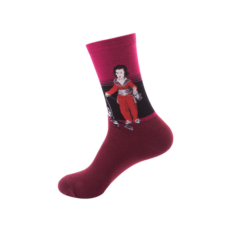 Calcetines de mezcla de algodón a media pantorrilla