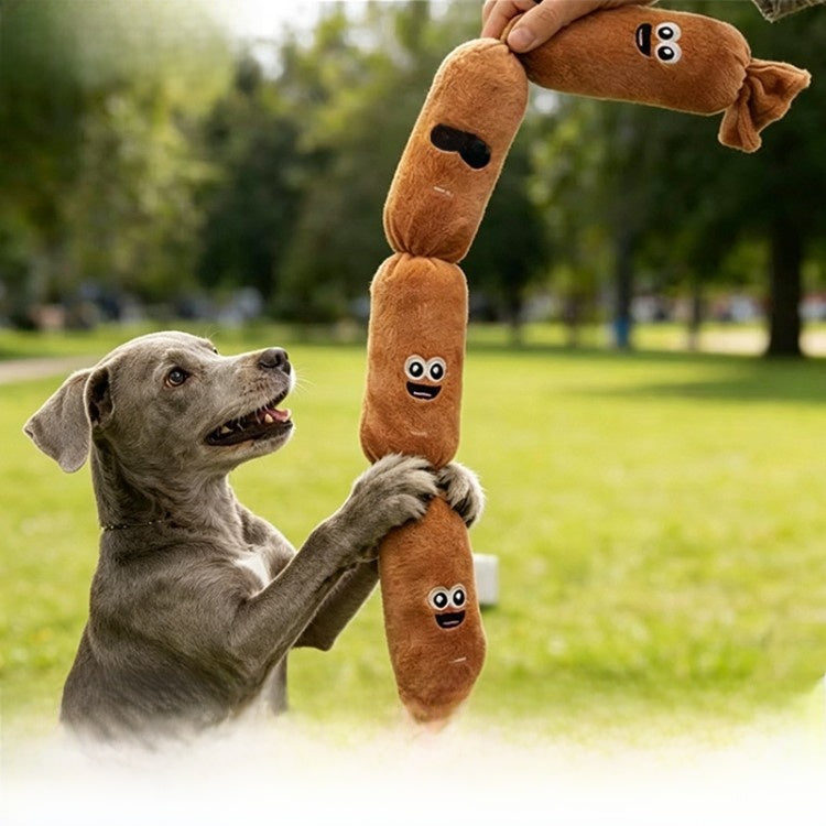 Press Sound Squeaky Plush Dog Toy