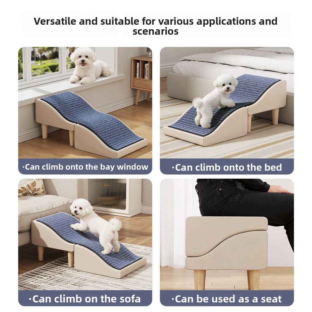 Foldable Pet Stairs Dog Ramp