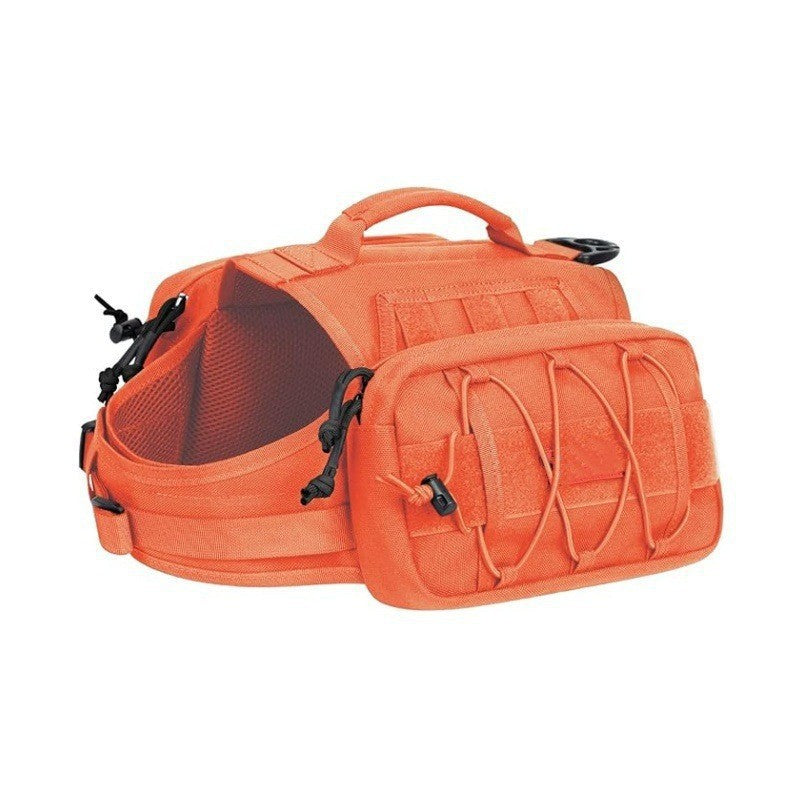 Dog using tactical harness