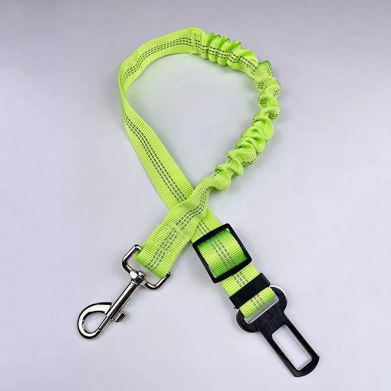 Reflective Telescopic Dog Leash with Car Safety Belt