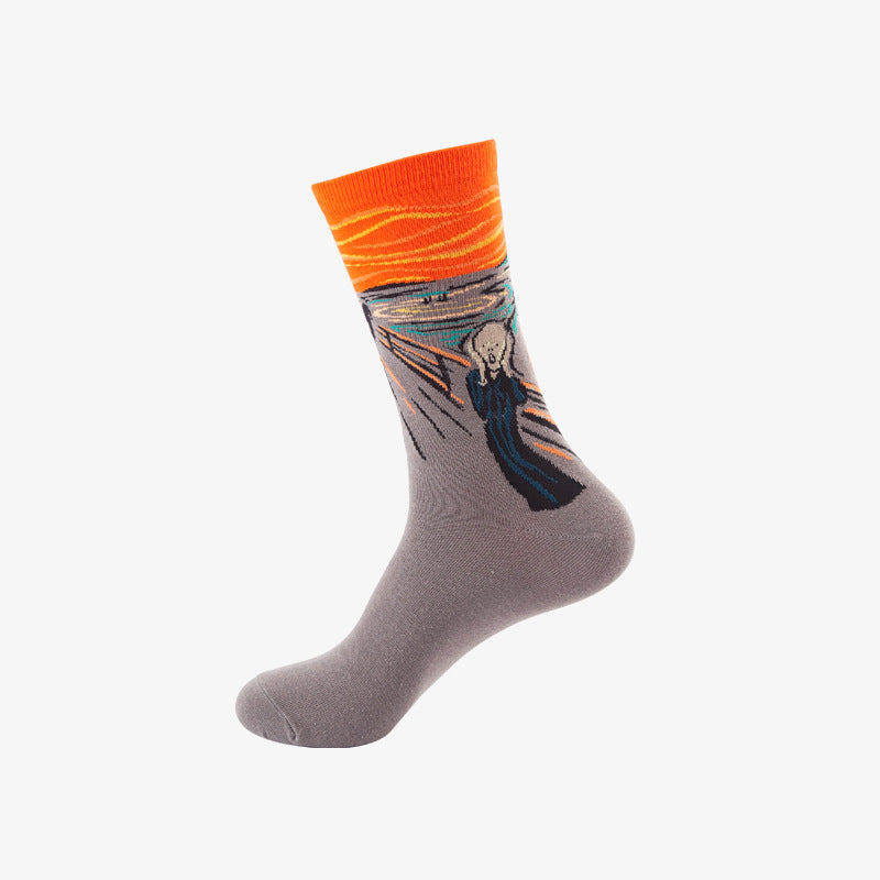 Mid-Calf Cotton Blend Socks