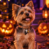 Collar Halloween - Perro pequeño noche