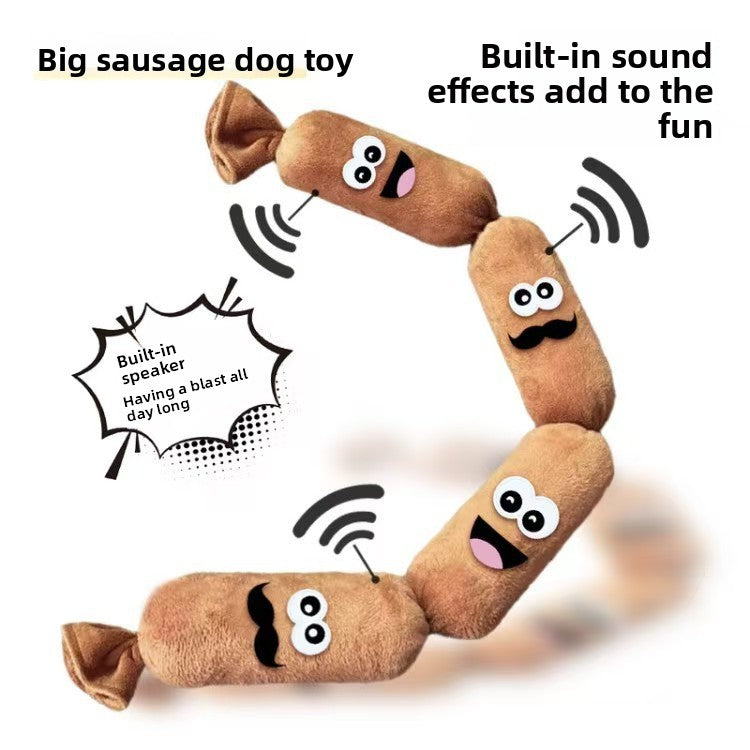 Press Sound Squeaky Plush Dog Toy