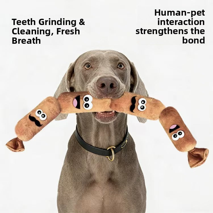 Press Sound Squeaky Plush Dog Toy