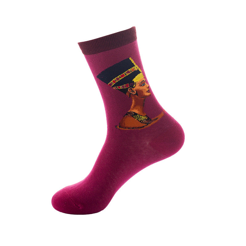 Mid-Calf Cotton Blend Socks