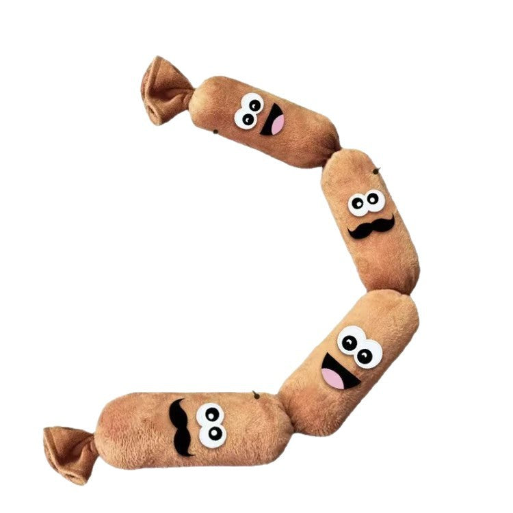 Press Sound Squeaky Plush Dog Toy