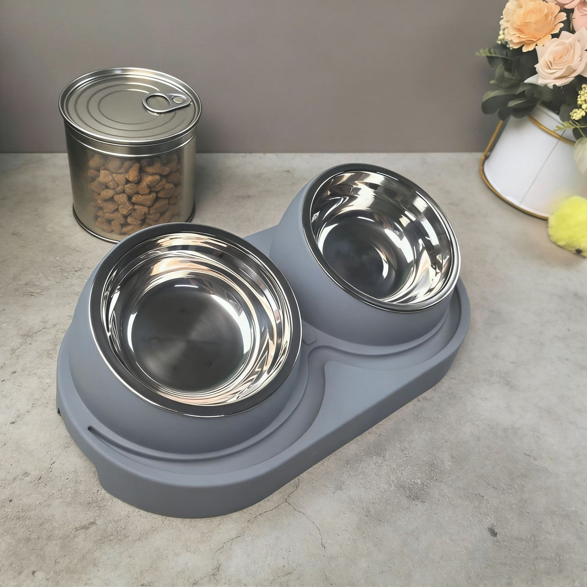 Stainless Steel Cat and Dog Food Bowl