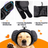 Detalle de orejeras giratorias con correa de velcro y banda elástica — Labrador con orejeras