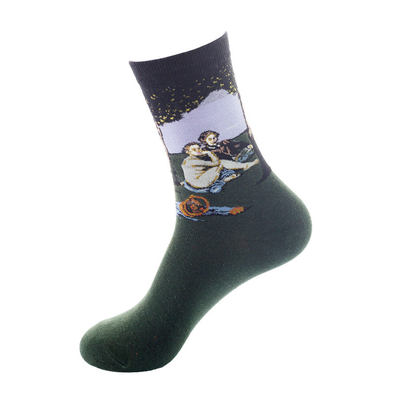 Calcetines de mezcla de algodón a media pantorrilla