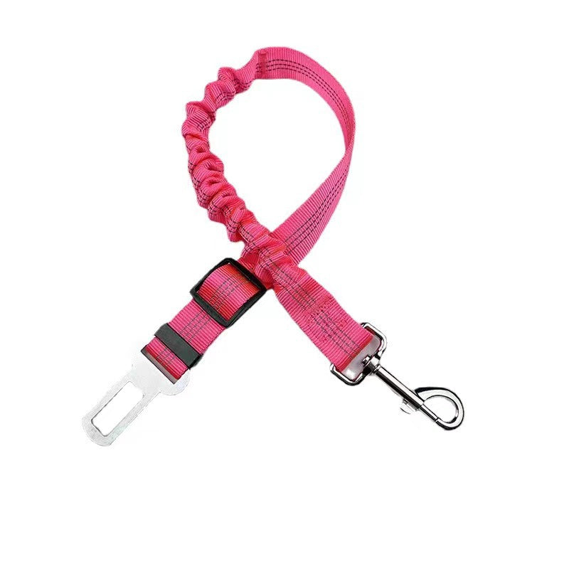 Reflective Telescopic Dog Leash with Car Safety Belt